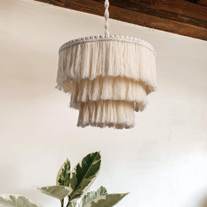 Bungalow Rose 1 Light Farmhouse Dimmable Pendant Light Fixture Wayfair